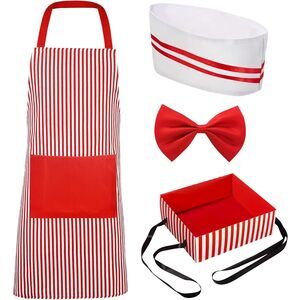 9232 1950s Adult Waiter Costume Kit Hot Dog Soda Jerk Costume